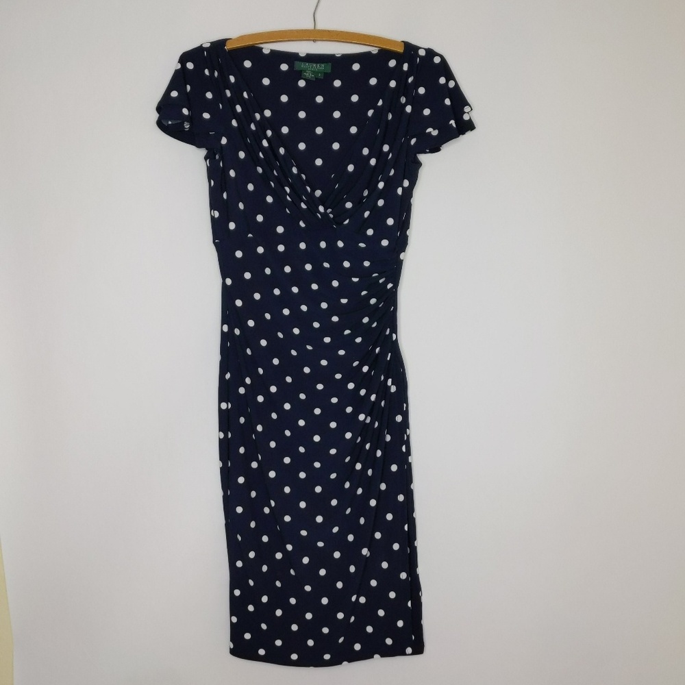 Lauren Ralph Lauren Polka Dot Dress Size 2